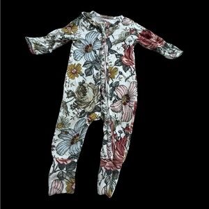 Milkmaid Goods Floral Print Kids 2 way zipper